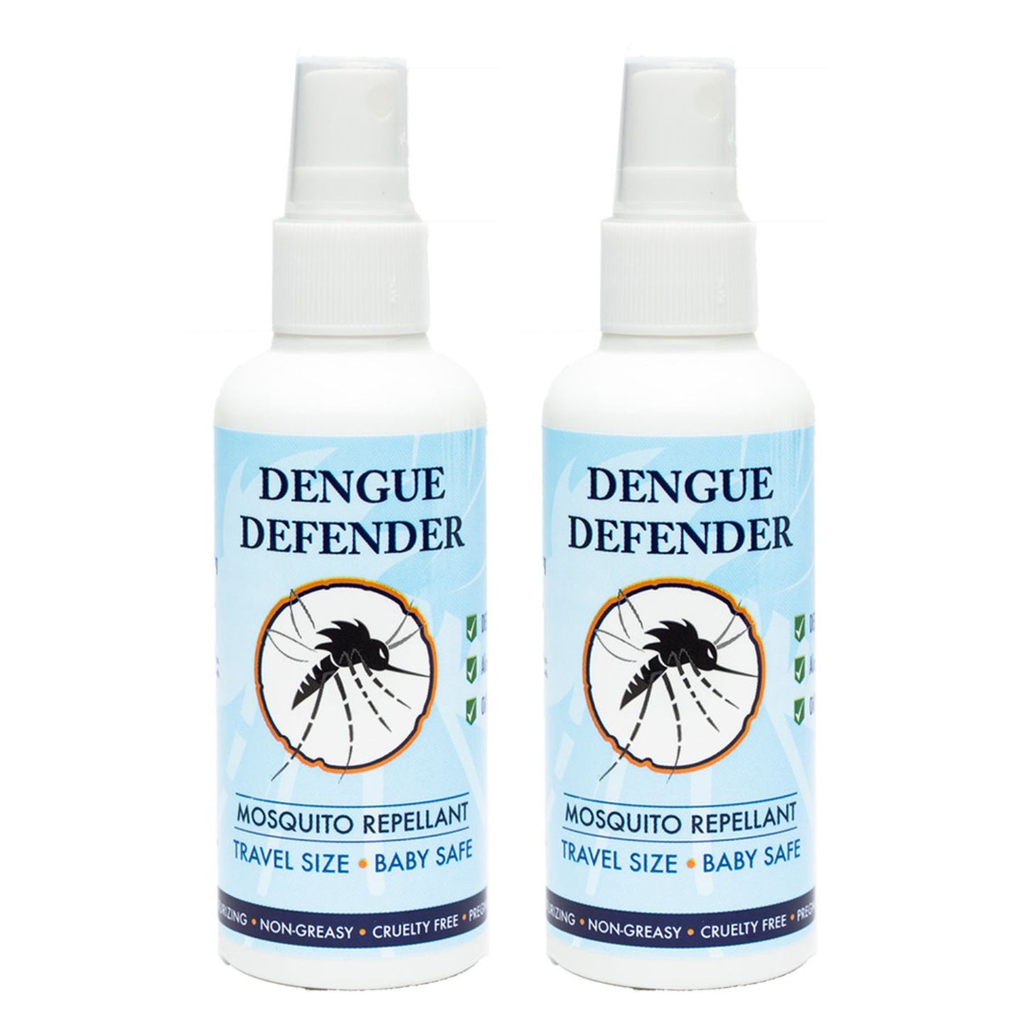 Dengue Defender Mosquito Repellent (2x100ml Value Pack)